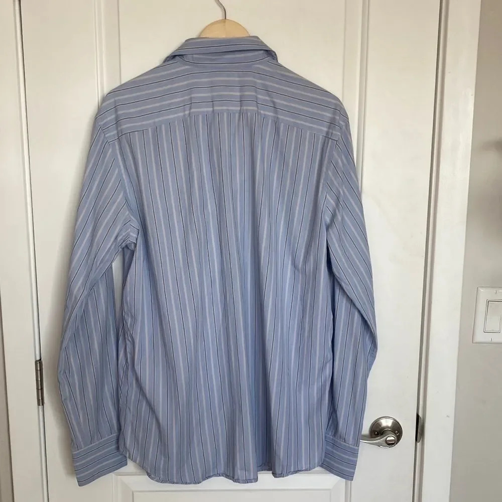 Lacoste Striped Men’s Button Down Dress Shirt - Picture 6 of 8